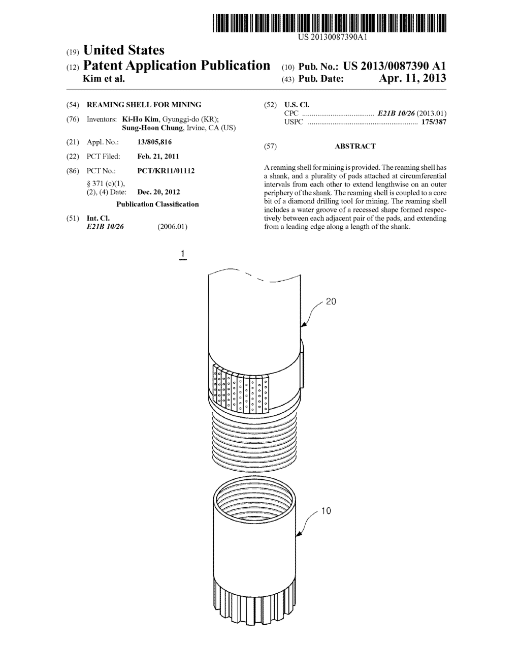 REAMING SHELL FOR MINING - diagram, schematic, and image 01