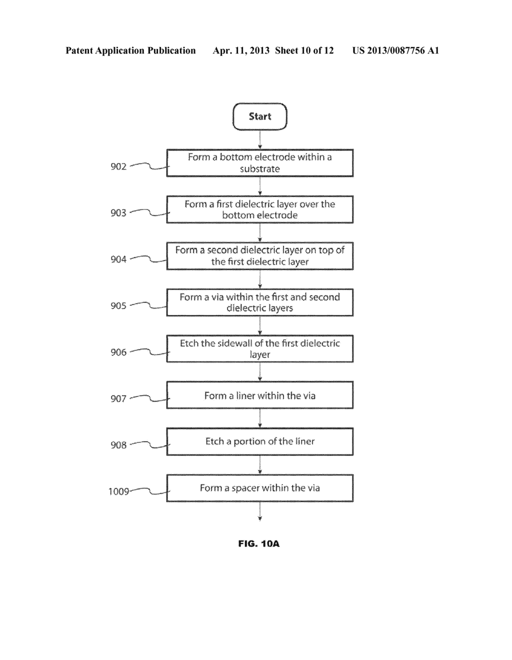 HEAT SHIELD LINER IN A PHASE CHANGE MEMORY CELL - diagram, schematic, and image 11