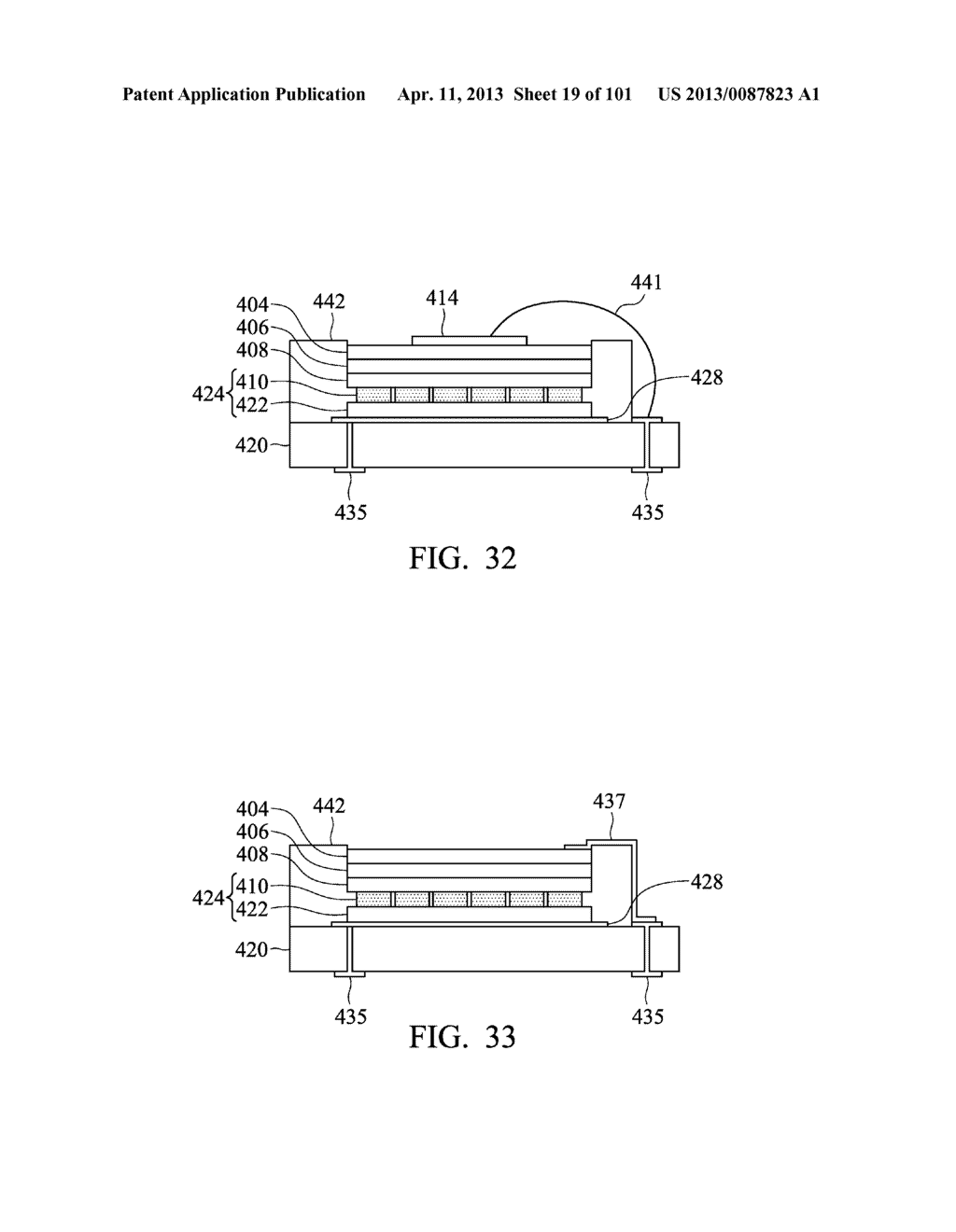 LIGHT EMITTING DIODE CHIP, LIGHT EMITTING DIODE PACKAGE STRUCTURE, AND     METHOD FOR FORMING THE SAME - diagram, schematic, and image 20