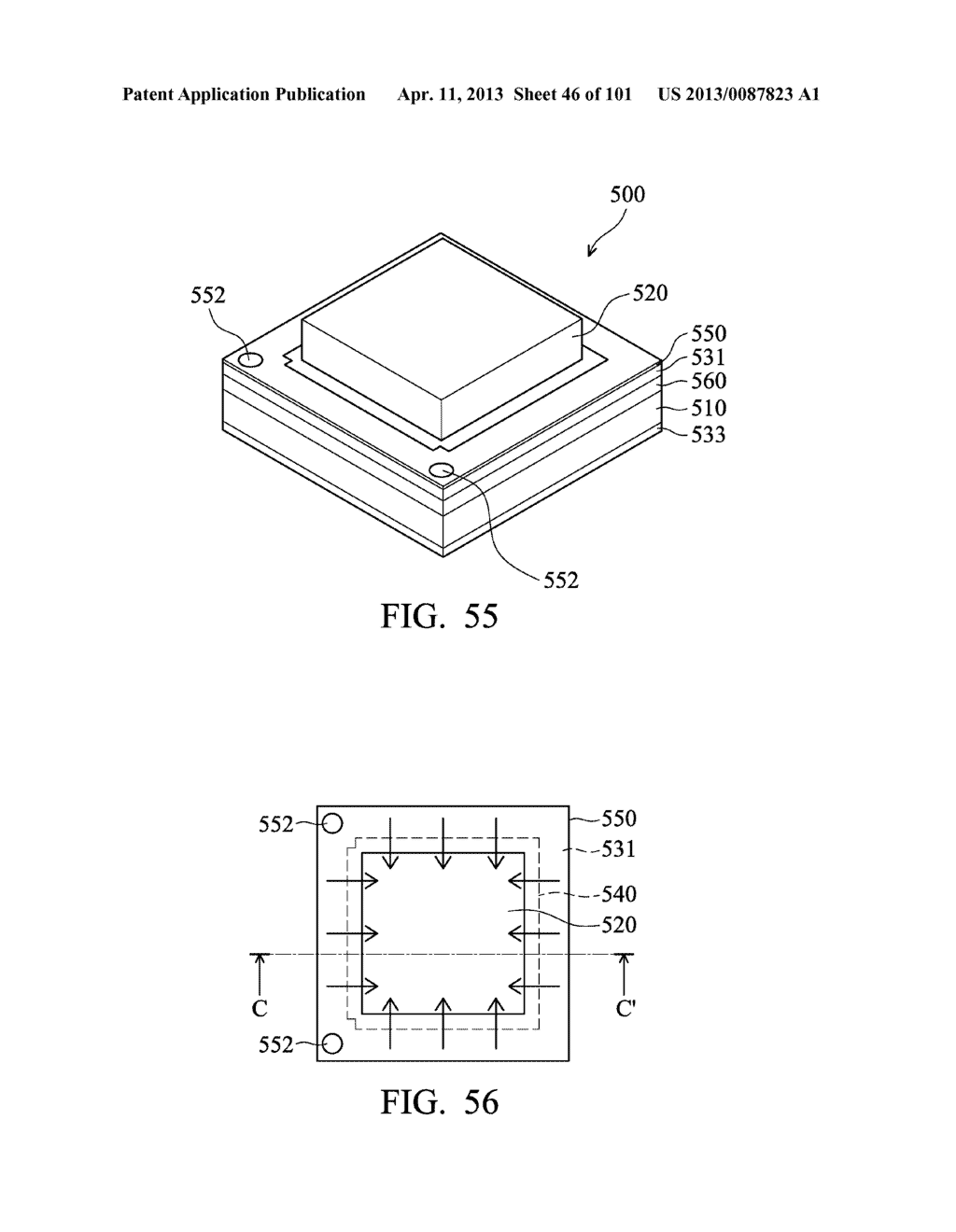 LIGHT EMITTING DIODE CHIP, LIGHT EMITTING DIODE PACKAGE STRUCTURE, AND     METHOD FOR FORMING THE SAME - diagram, schematic, and image 47