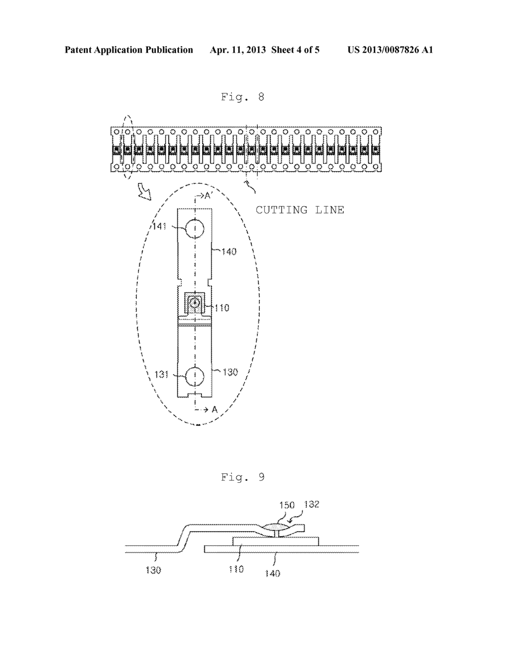 DIODE PACKAGE HAVING IMPROVED LEAD WIRE AND MANUFACTURING METHOD THEREOF - diagram, schematic, and image 05