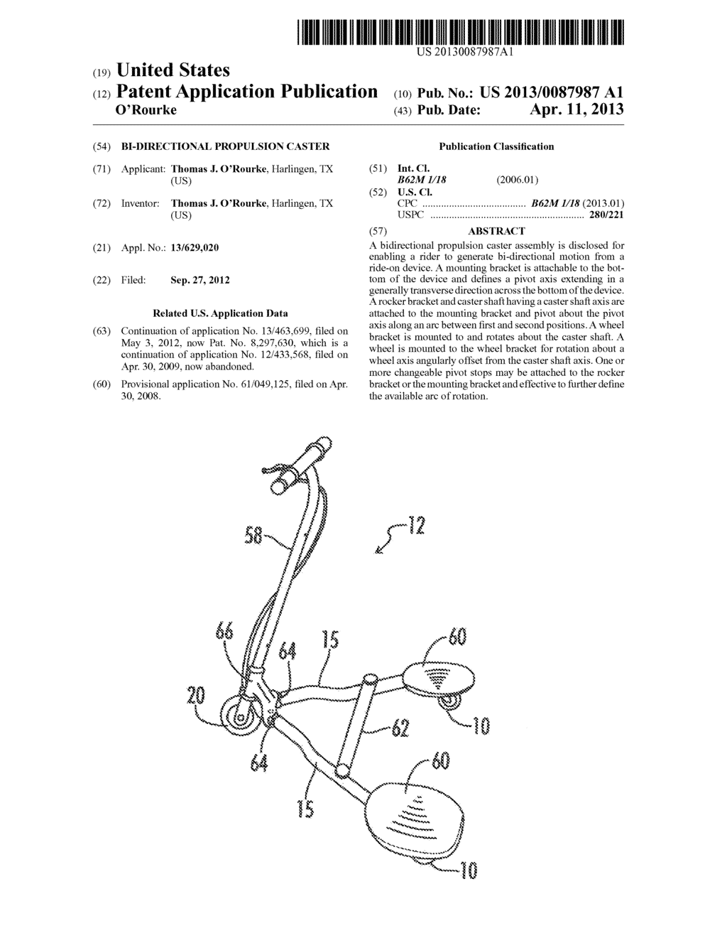 BI-DIRECTIONAL PROPULSION CASTER - diagram, schematic, and image 01