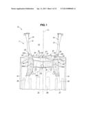 STRUCTURE FOR FRONT SECTION OF VEHICLE BODY diagram and image