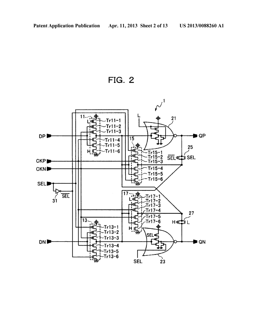 LATCH CIRCUIT, FLIP-FLOP CIRCUIT, AND DIVIDER - diagram, schematic, and image 03