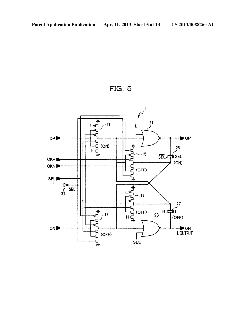 LATCH CIRCUIT, FLIP-FLOP CIRCUIT, AND DIVIDER - diagram, schematic, and image 06