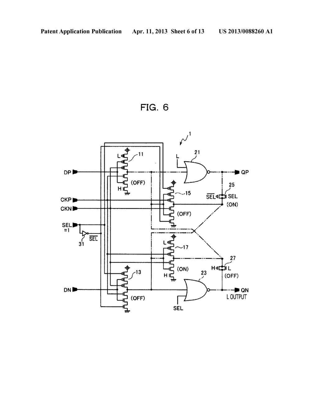 LATCH CIRCUIT, FLIP-FLOP CIRCUIT, AND DIVIDER - diagram, schematic, and image 07