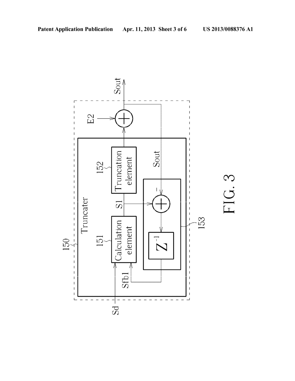 SIGMA-DELTA MODULATOR WITH SAR ADC AND TRUNCATER AND RELATED SIGMA-DELTA     MODULATION METHOD - diagram, schematic, and image 04