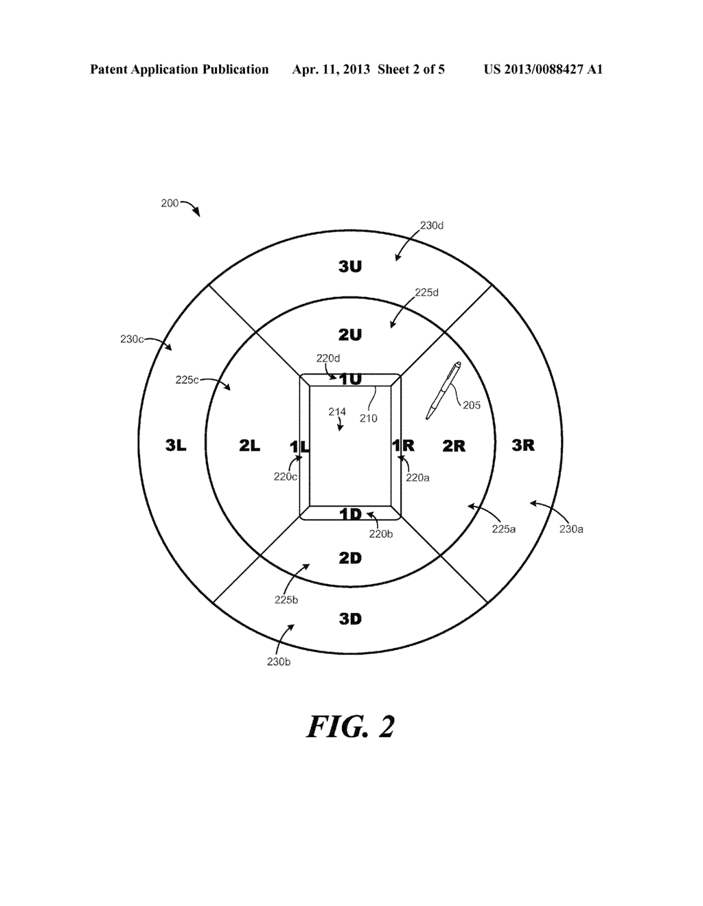 MULTIPLE INPUT AREAS FOR PEN-BASED COMPUTING - diagram, schematic, and image 03