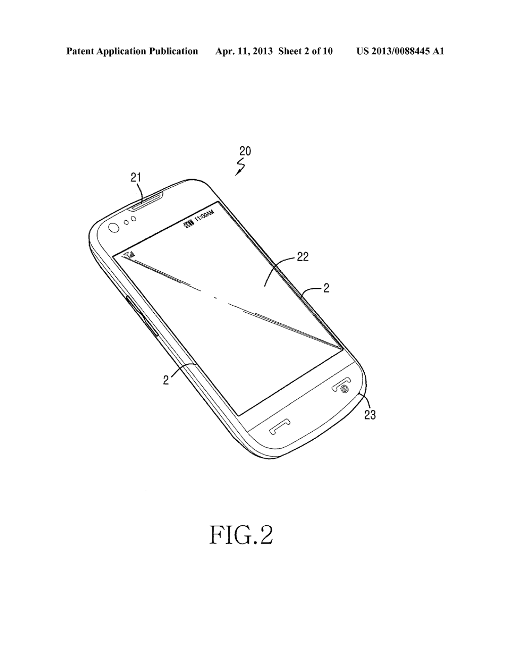 APPARATUS AND METHOD FOR CONTROLLING TOUCHSCREEN OF A PORTABLE TERMINAL - diagram, schematic, and image 03