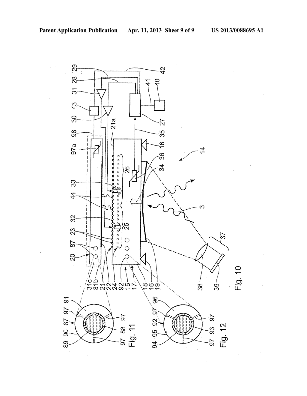 DEVICE FOR CONTROLLING TEMPERATURE OF AN OPTICAL ELEMENT - diagram, schematic, and image 10