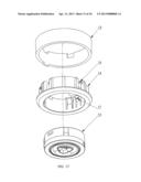 LAMP WITH MULTIPLE COMBINED LIGHT REFLECTORS, LAMP CONNECTOR, AND     PROXIMITY SENSOR FOR THE LAMP diagram and image