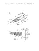 FASTENER WITH LOW PROFILE HEAD AND WASHER diagram and image