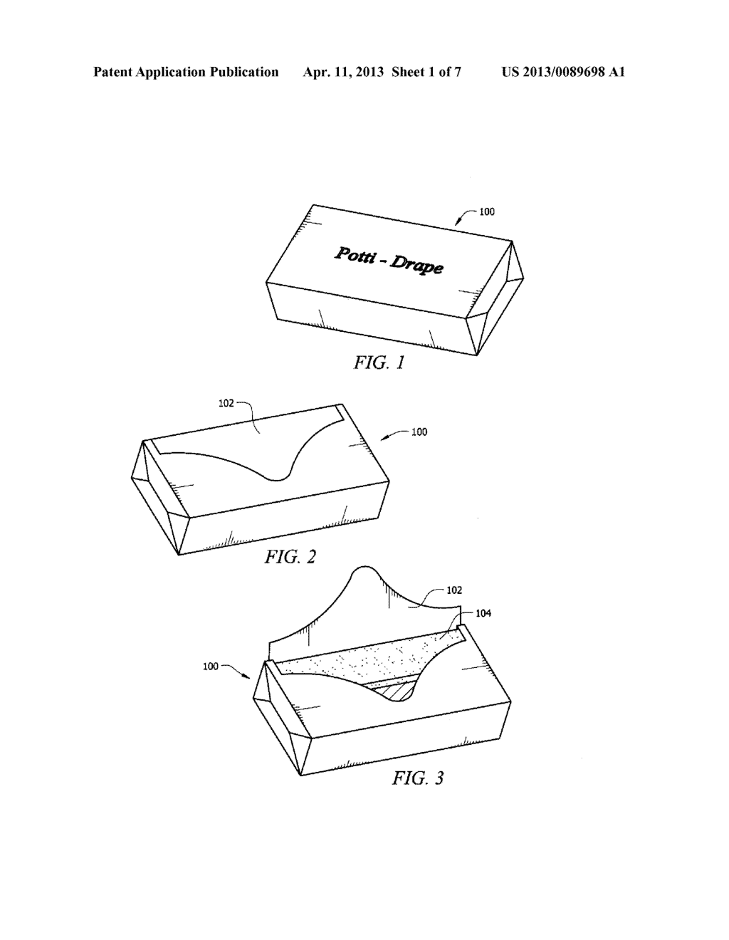 Portable And Disposable Potti-Drape Device - diagram, schematic, and image 02