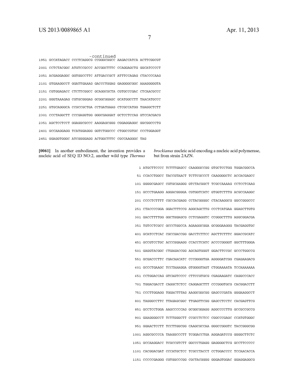 THERMUS BROCKIANUS NUCLEIC ACID POLYMERASES - diagram, schematic, and image 15