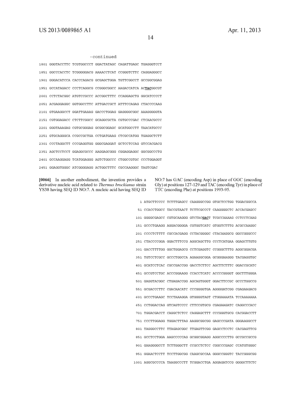 THERMUS BROCKIANUS NUCLEIC ACID POLYMERASES - diagram, schematic, and image 22