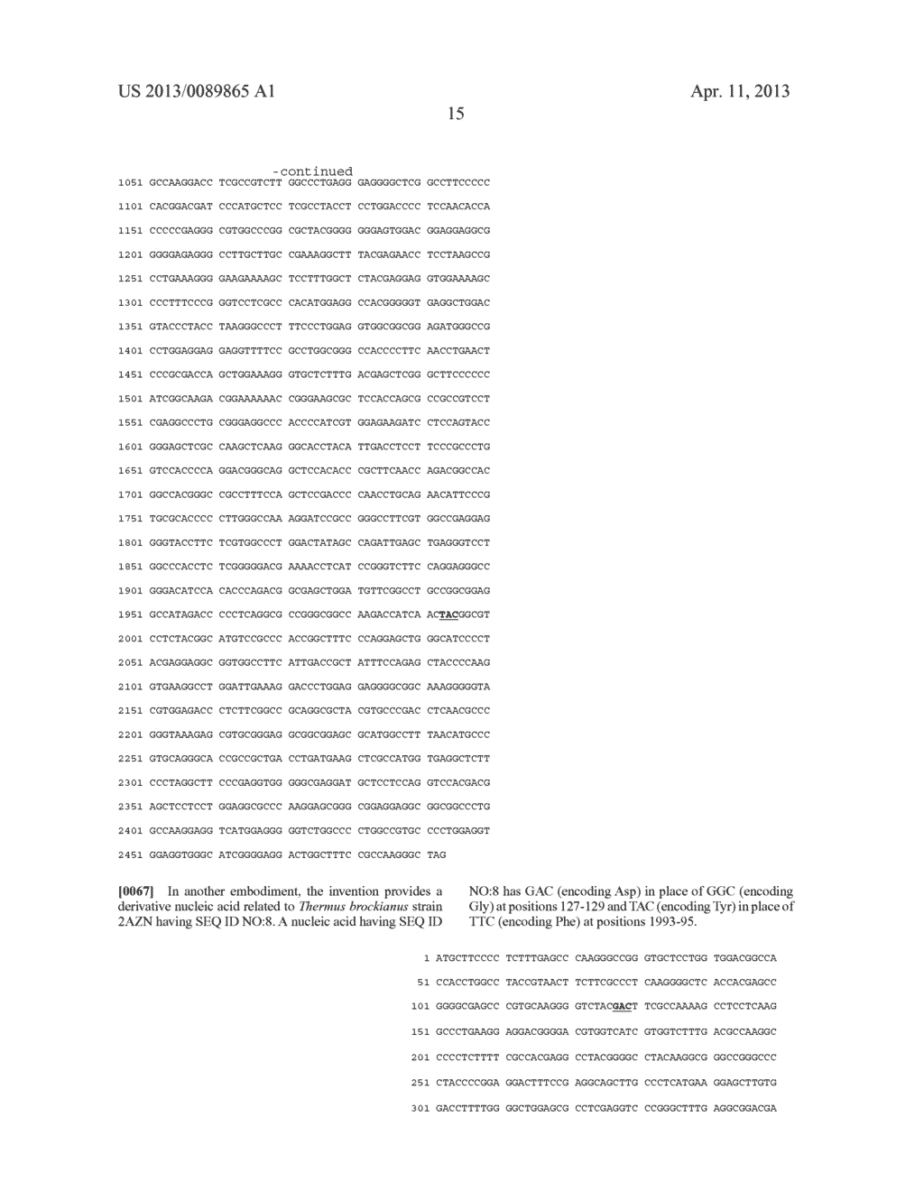 THERMUS BROCKIANUS NUCLEIC ACID POLYMERASES - diagram, schematic, and image 23