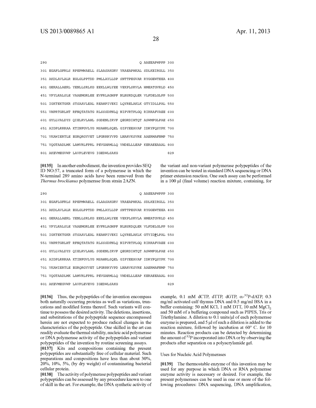 THERMUS BROCKIANUS NUCLEIC ACID POLYMERASES - diagram, schematic, and image 36