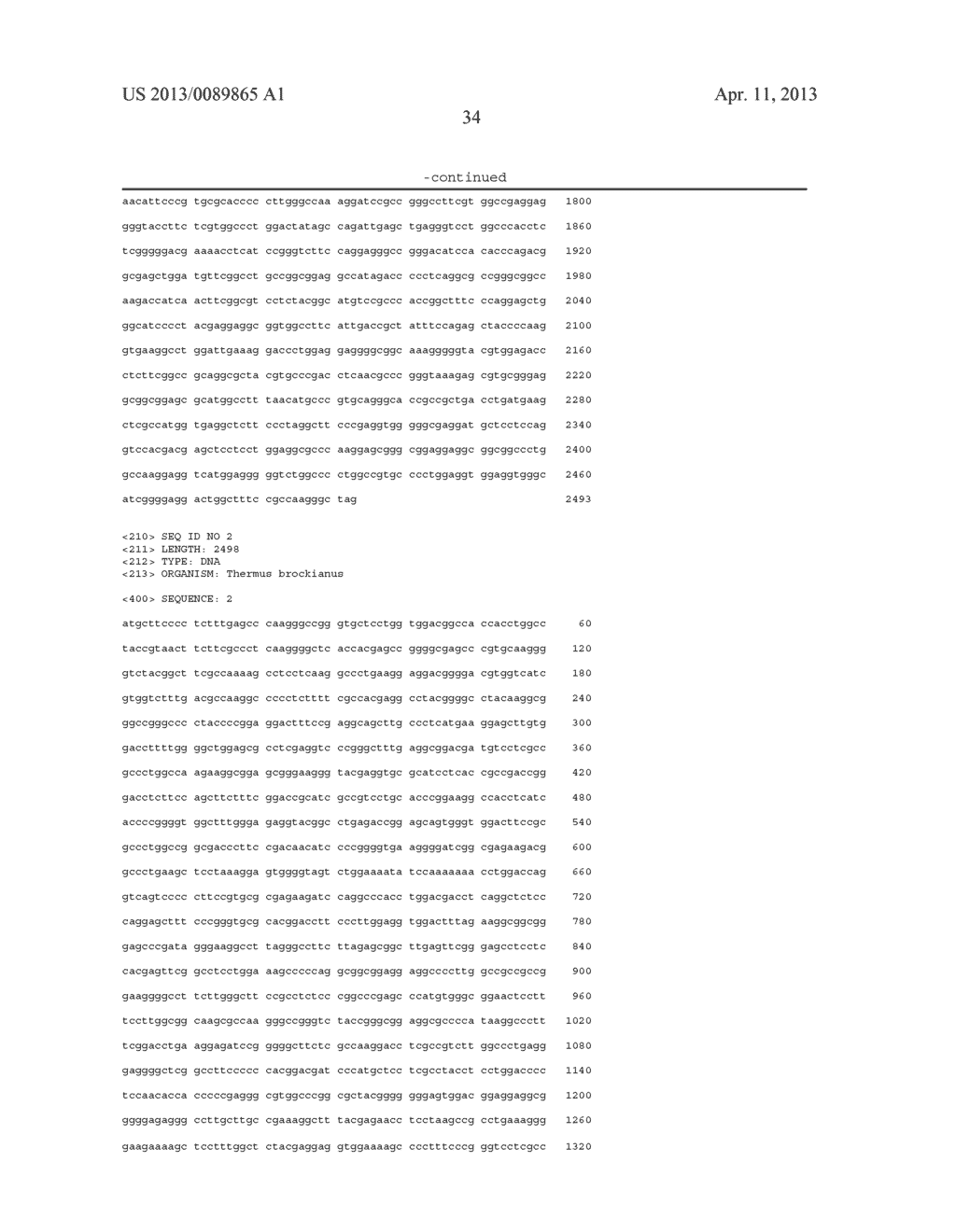 THERMUS BROCKIANUS NUCLEIC ACID POLYMERASES - diagram, schematic, and image 42