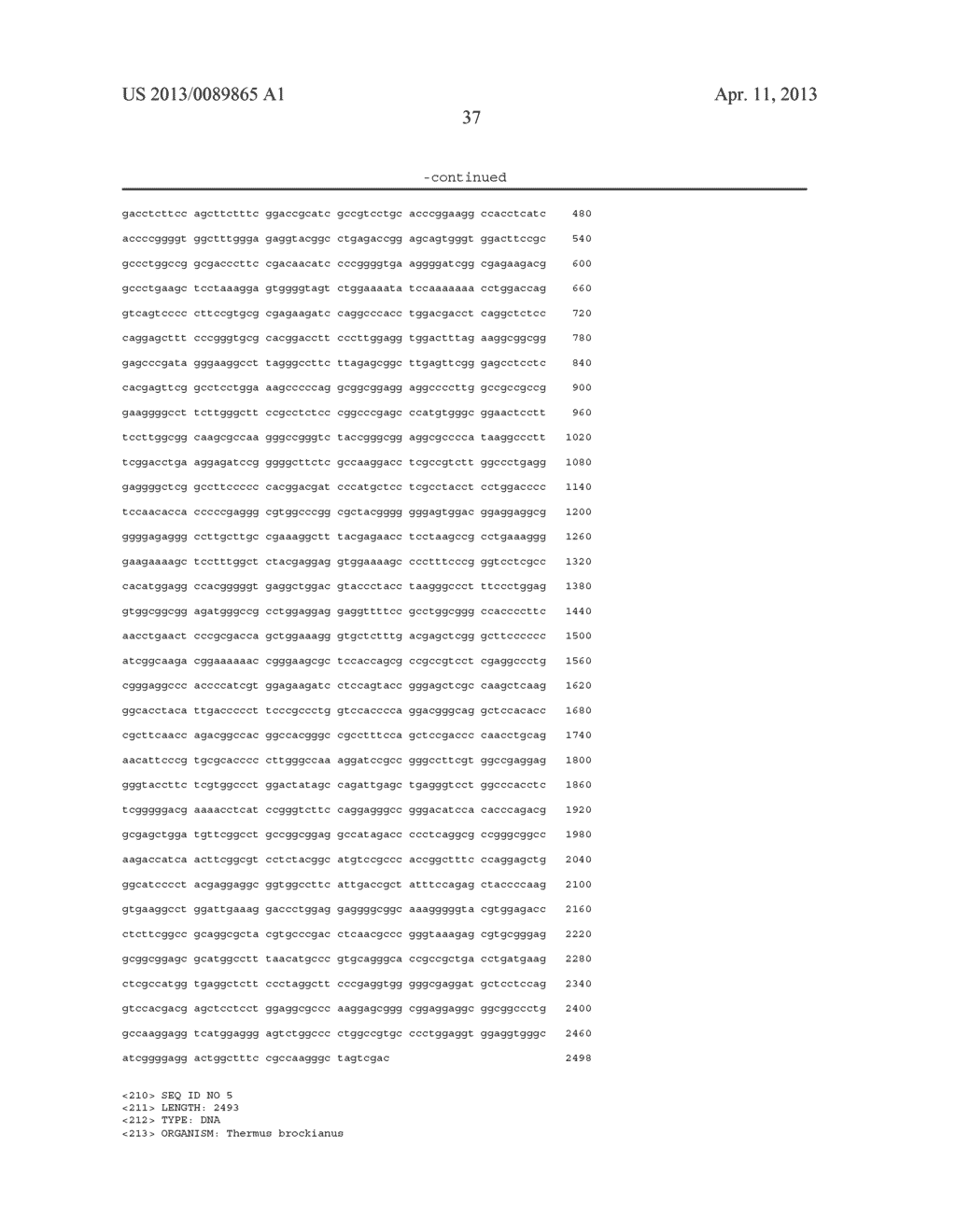 THERMUS BROCKIANUS NUCLEIC ACID POLYMERASES - diagram, schematic, and image 45