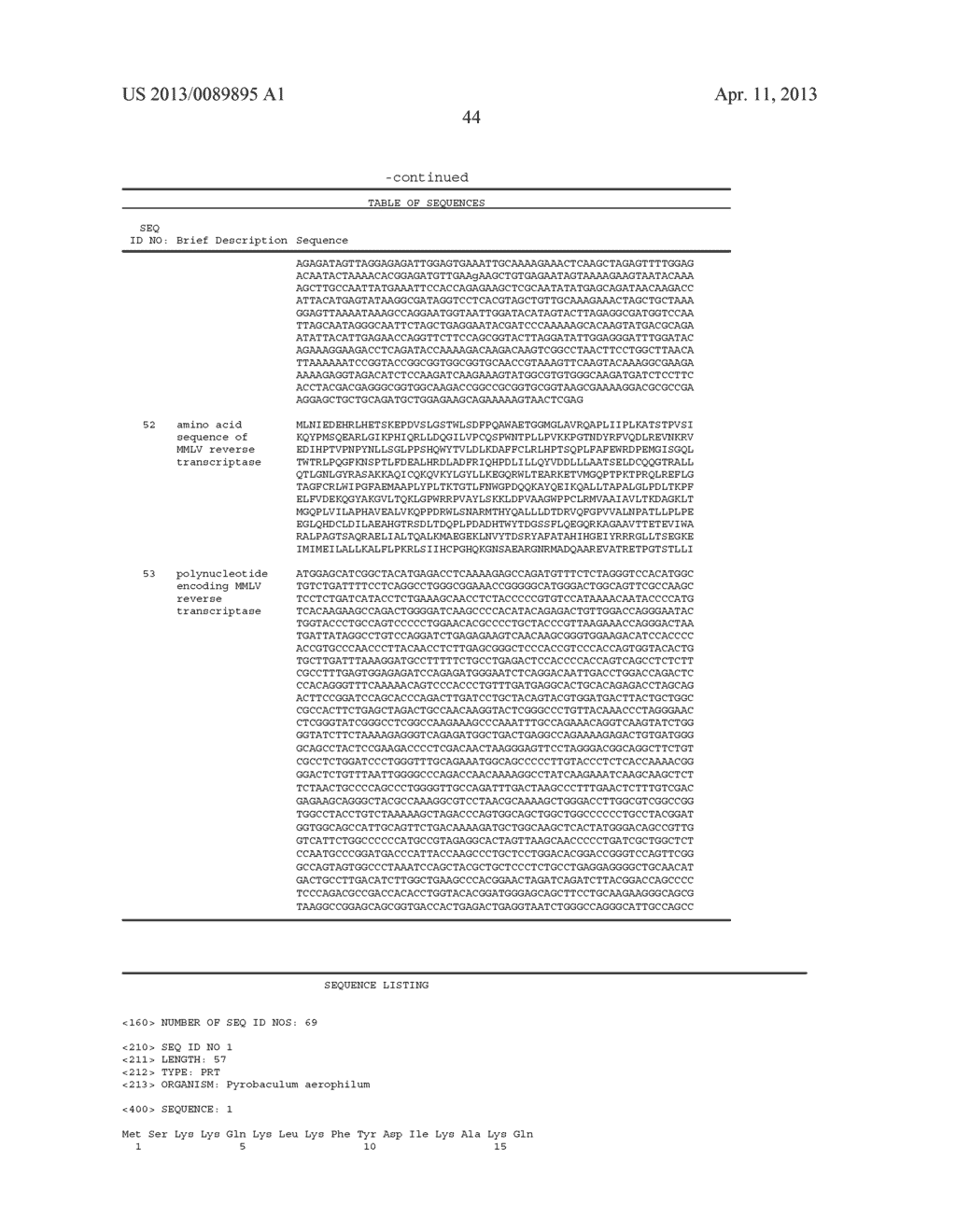 Polypeptides Having Nucleic Acid Binding Activity and Compositions and     Methods For Nucleic Acid Amplification - diagram, schematic, and image 48