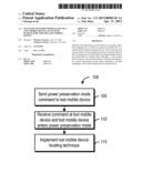 MANAGING BATTERY POWER USAGE OF A LOST MOBILE DEVICE TO EXTEND SEARCH TIME     FOR THE LOST MOBILE DEVICE diagram and image