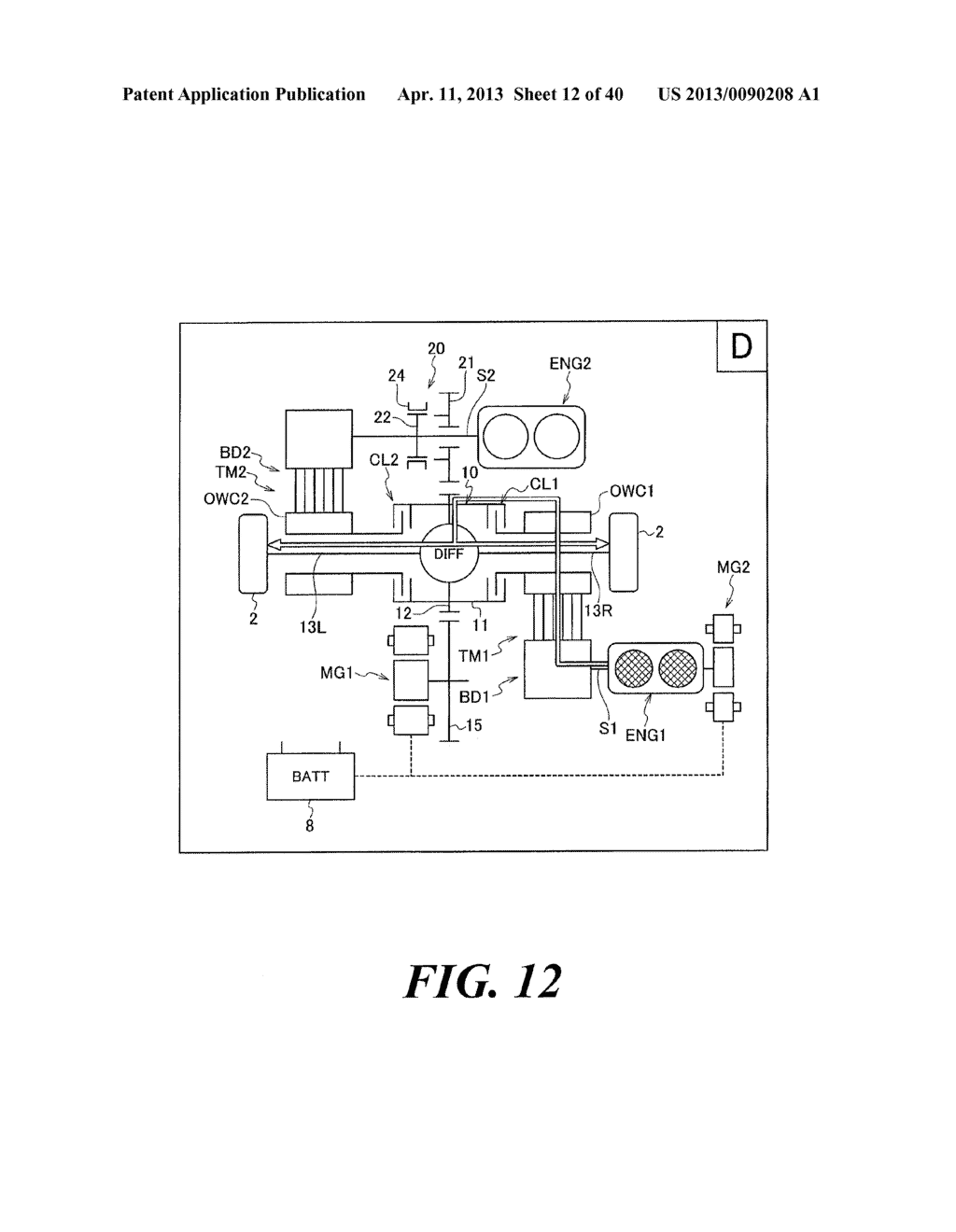 VEHICLE DRIVING SYSTEM AND CONTROL METHOD FOR VEHICLE DRIVING SYSTEM - diagram, schematic, and image 13