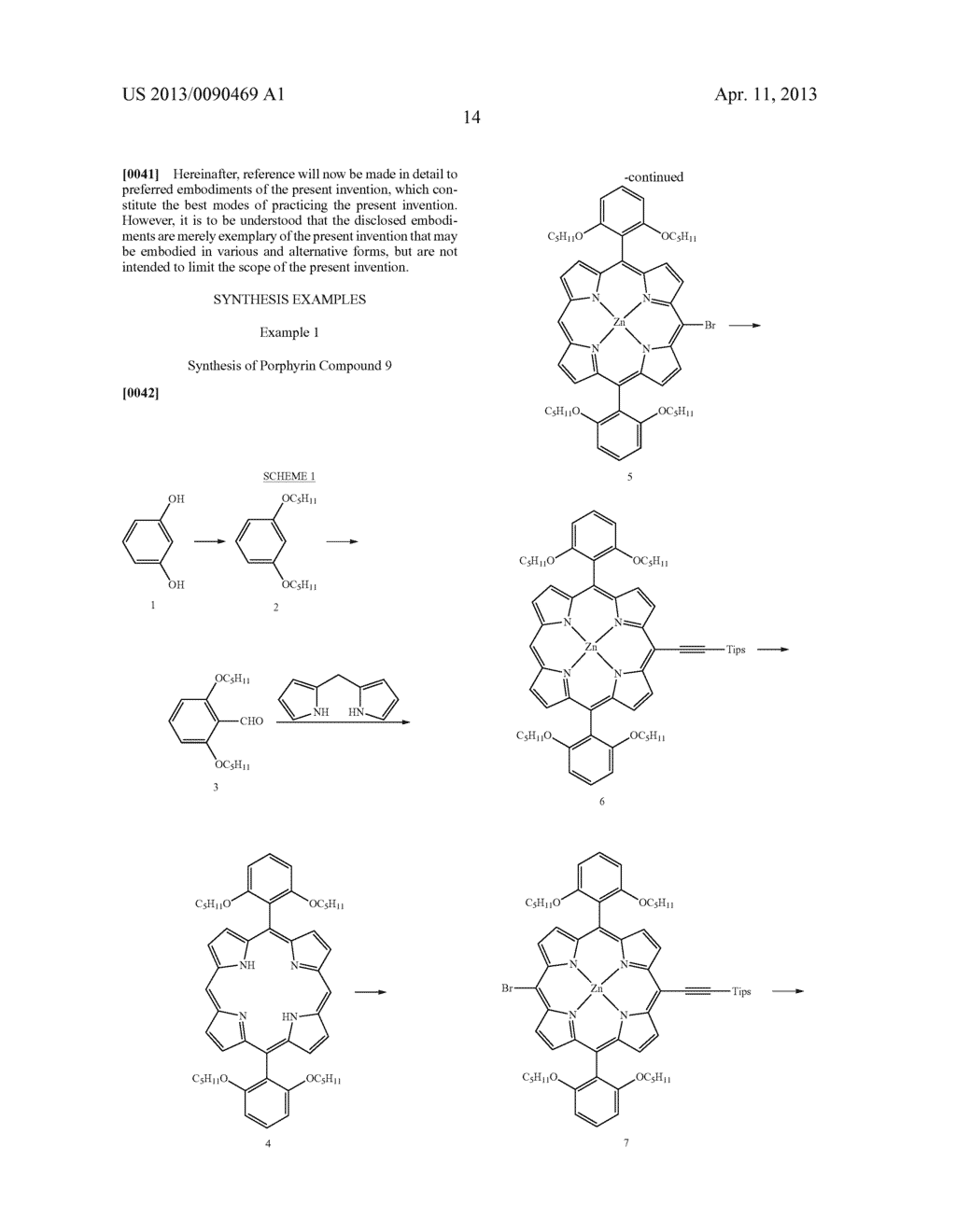 GREEN ZINC PORPHYRIN SENSITIZERS AND THEIR APPLICATIONS - diagram, schematic, and image 17