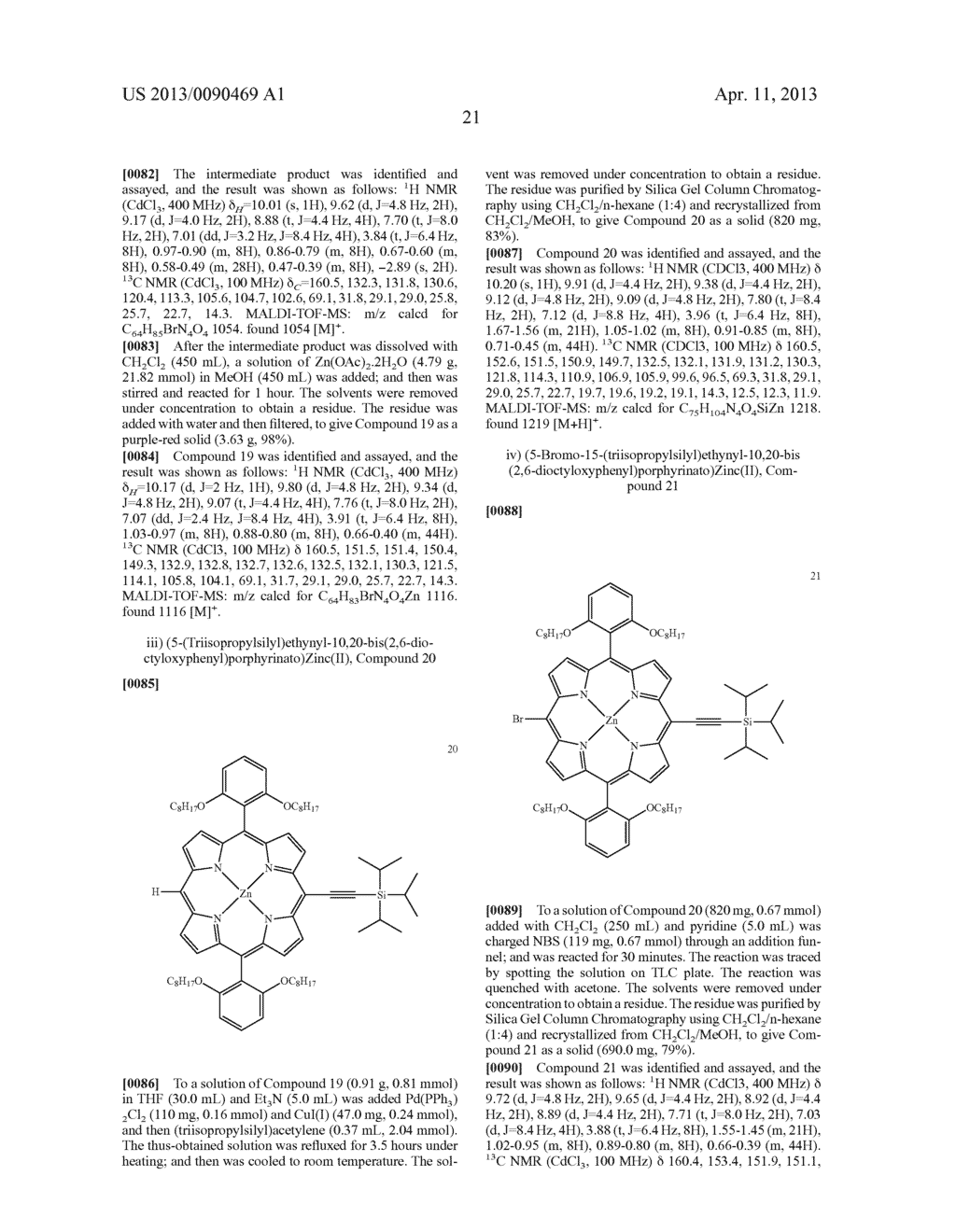 GREEN ZINC PORPHYRIN SENSITIZERS AND THEIR APPLICATIONS - diagram, schematic, and image 24