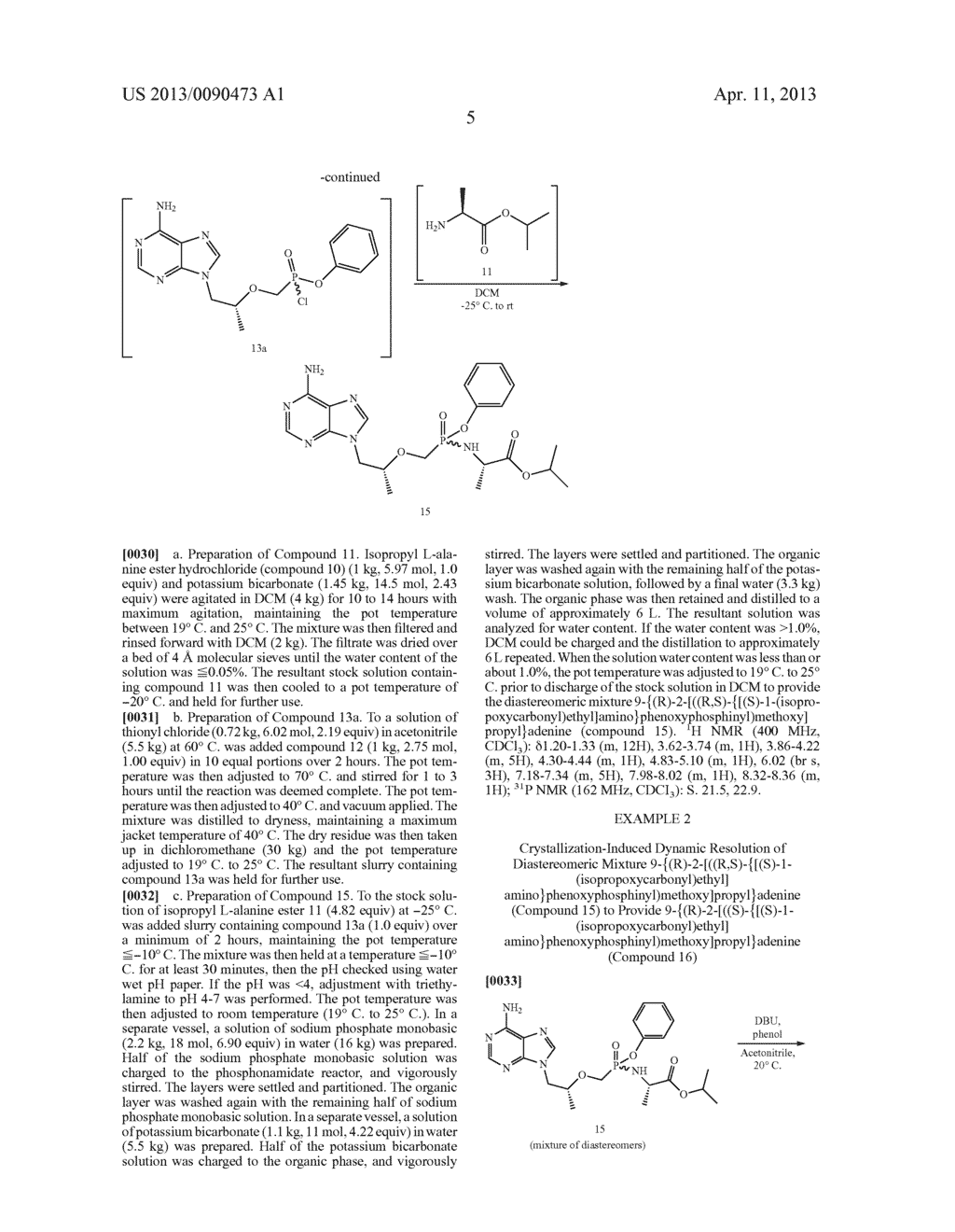 Methods for preparing anti-viral nucleotide analogs - diagram, schematic, and image 06