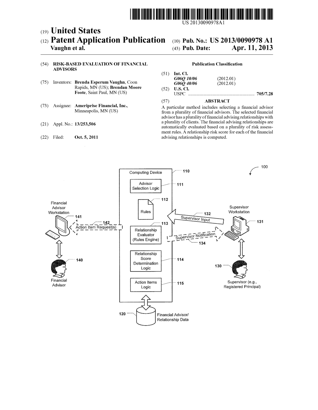 RISK-BASED EVALUATION OF FINANCIAL ADVISORS - diagram, schematic, and image 01