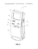 CUSTOMER-OPERATED ORDERING KIOSK HAVING MODULAR HARDWARE CONFIGURATION     INCLUDING OVERLAY AND INLAY PLATES diagram and image