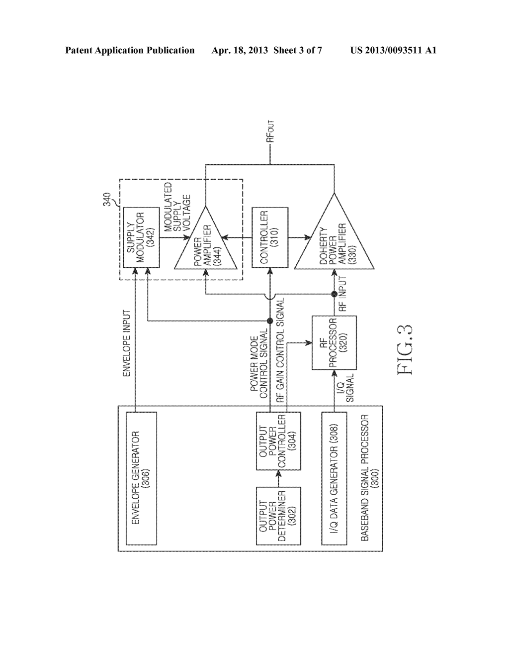 APPARATUS AND METHOD FOR IMPROVING EFFICIENCY IN POWER AMPLIFIER - diagram, schematic, and image 04