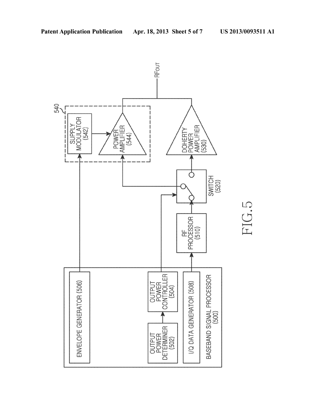 APPARATUS AND METHOD FOR IMPROVING EFFICIENCY IN POWER AMPLIFIER - diagram, schematic, and image 06