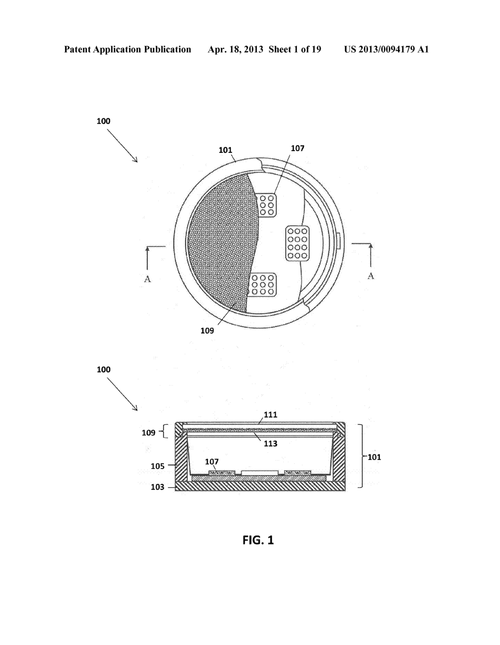 SOLID-STATE LIGHT EMITTING DEVICES WITH MULTIPLE REMOTE WAVELENGTH     CONVERSION COMPONENTS - diagram, schematic, and image 02