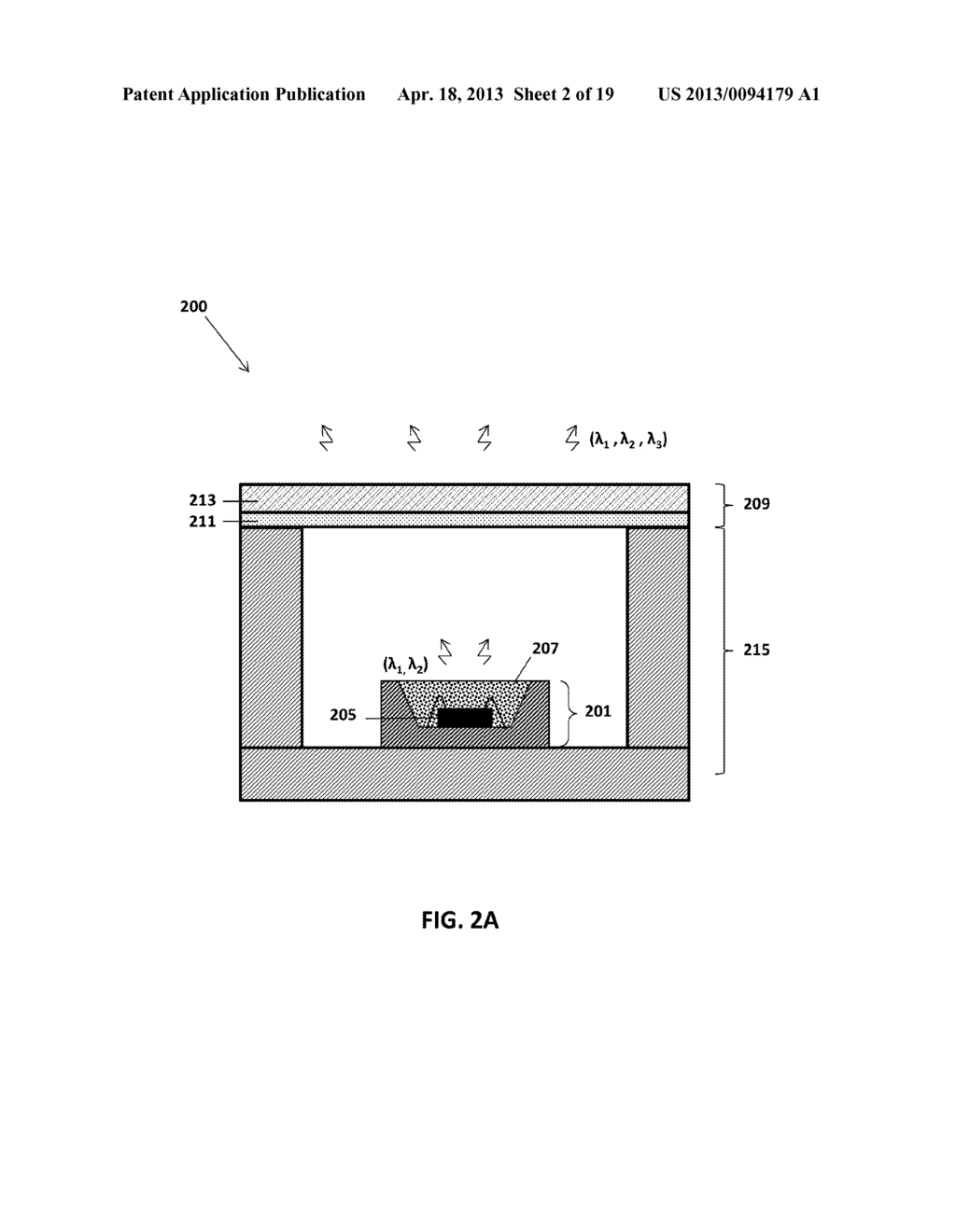 SOLID-STATE LIGHT EMITTING DEVICES WITH MULTIPLE REMOTE WAVELENGTH     CONVERSION COMPONENTS - diagram, schematic, and image 03