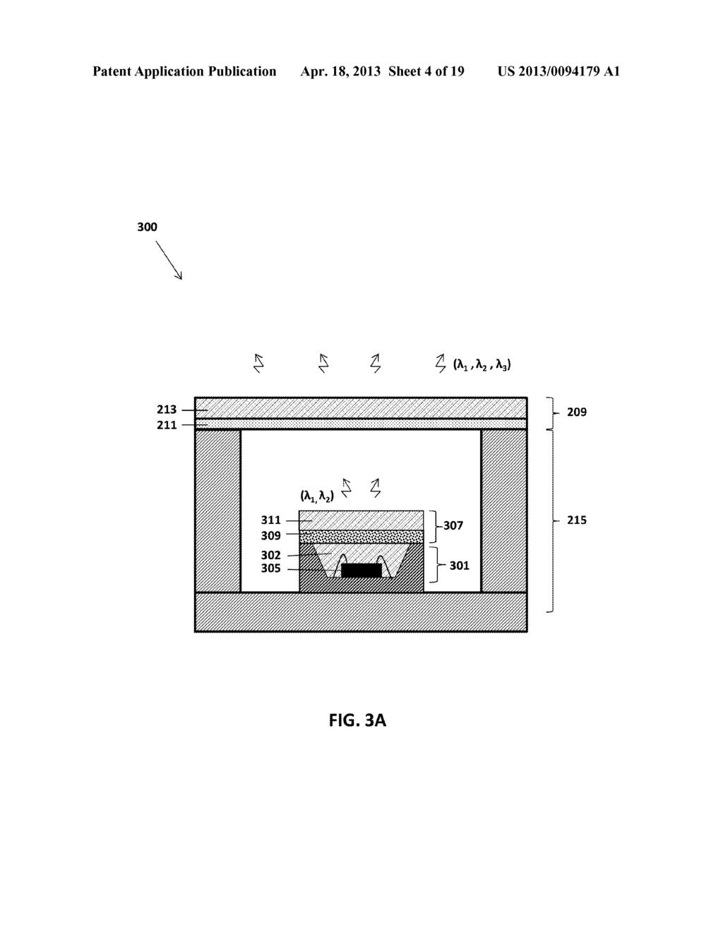 SOLID-STATE LIGHT EMITTING DEVICES WITH MULTIPLE REMOTE WAVELENGTH     CONVERSION COMPONENTS - diagram, schematic, and image 05