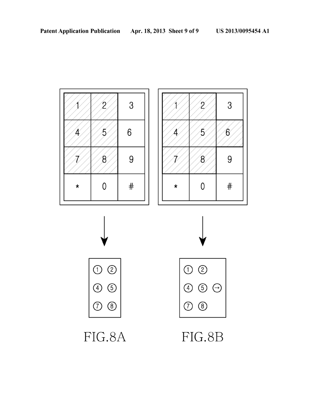 APPARATUS AND METHOD FOR INPUTTING BRAILLE IN A PORTABLE TERMINAL - diagram, schematic, and image 10
