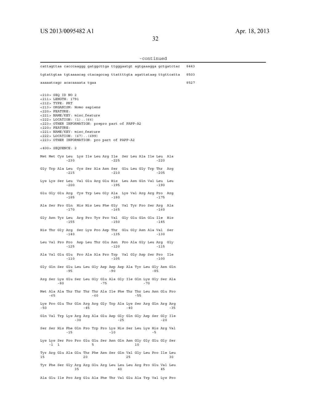 METHODS OF DETECTING PREGNANCY-ASSOCIATED PLASMA PROTEIN-A2 (PAPP-A2) - diagram, schematic, and image 54