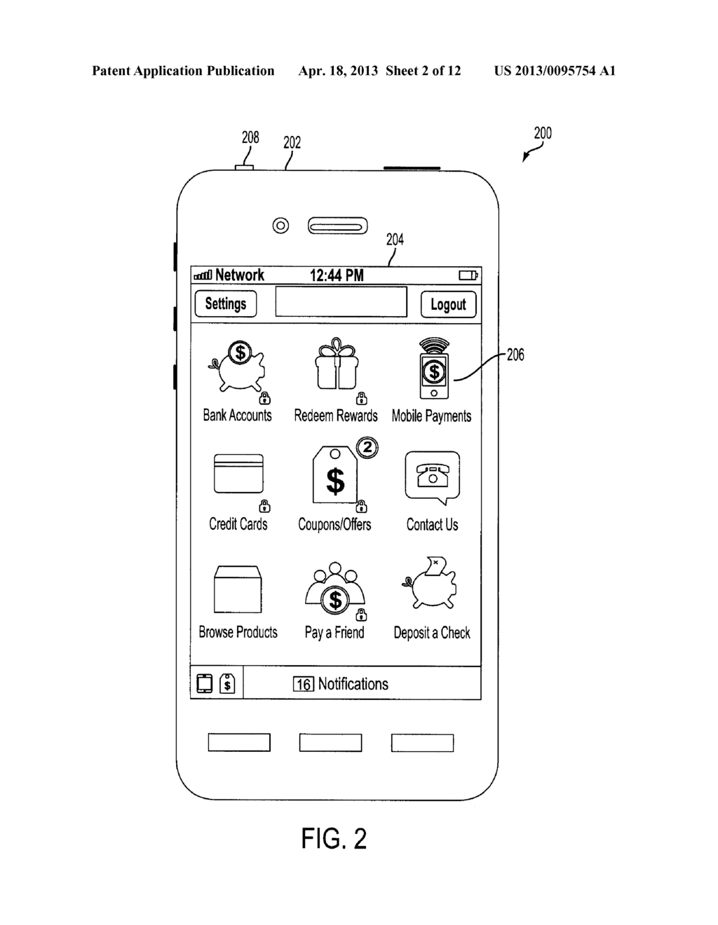 System and Method for Providing Contactless Payment With a Near Field     Communications Attachment - diagram, schematic, and image 03