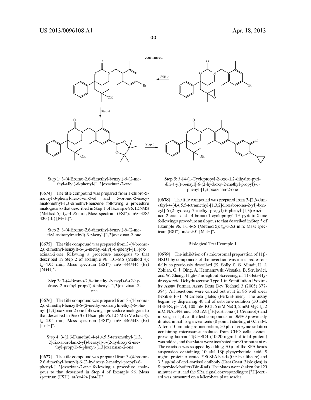 Cyclic Inhibitors of 11Beta-Hydroxysteroid Dehydrogenase 1 - diagram, schematic, and image 100