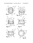 POLYAXIAL BONE ANCHORING DEVICE WITH ENLARGED PIVOT ANGLE diagram and image