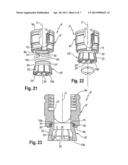 POLYAXIAL BONE ANCHORING DEVICE WITH ENLARGED PIVOT ANGLE diagram and image