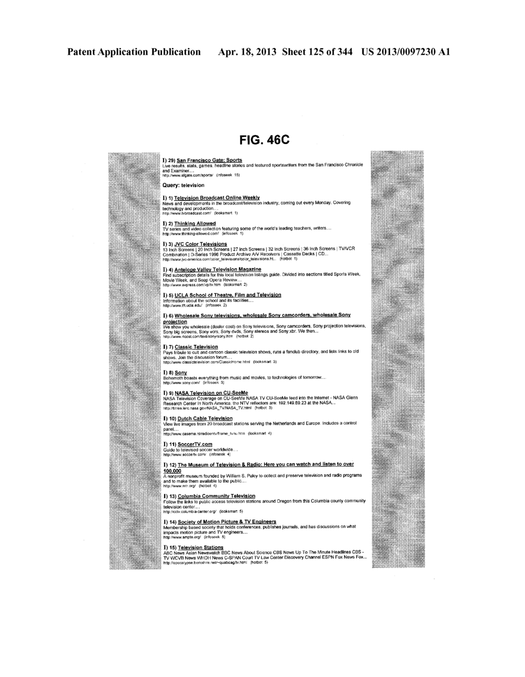 Metasearch Engine for Ordering At Least One Item Returned In Search     Results Using At Least One Query on Multiple Unique Hosts and for     Displaying Advertising - diagram, schematic, and image 126