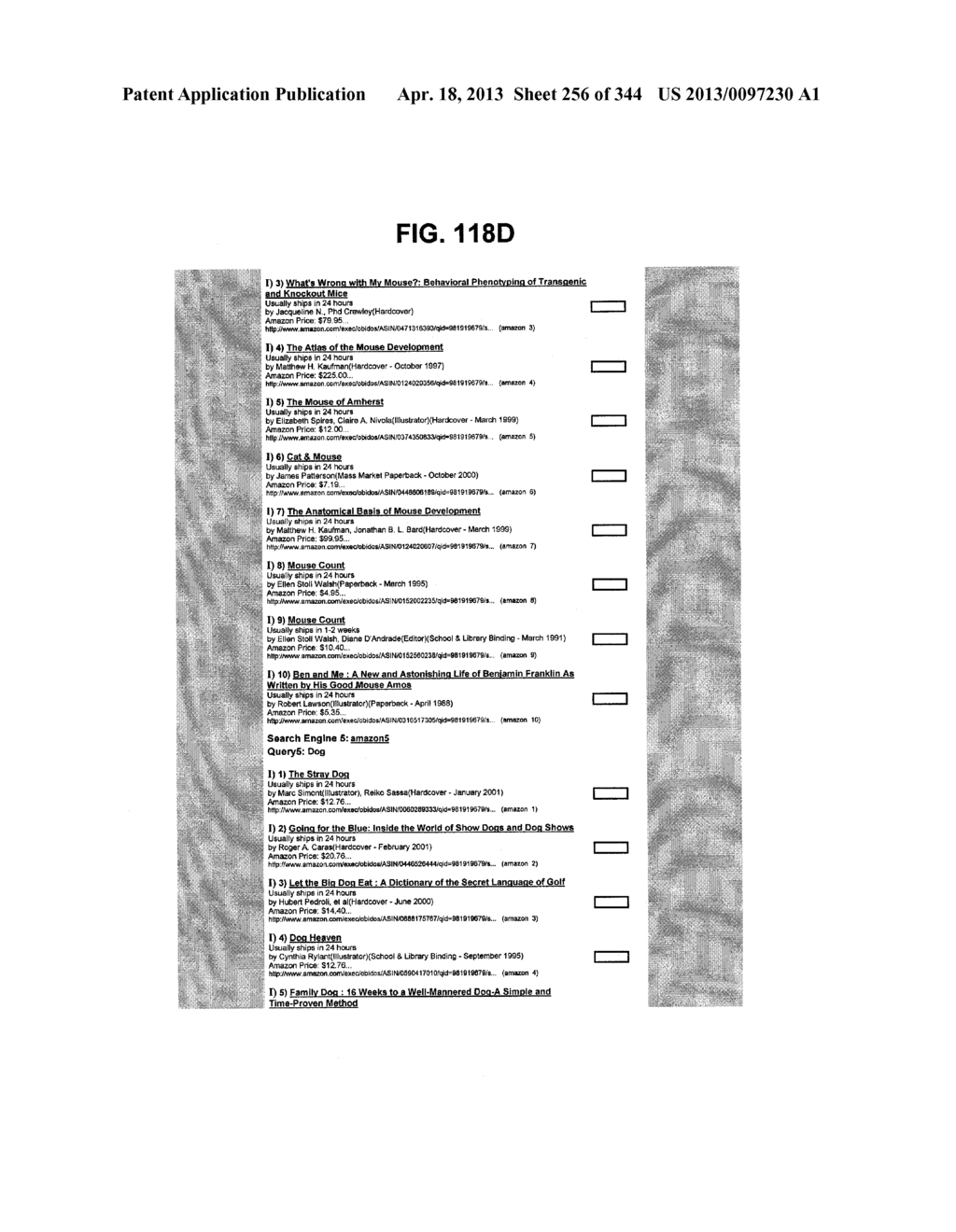 Metasearch Engine for Ordering At Least One Item Returned In Search     Results Using At Least One Query on Multiple Unique Hosts and for     Displaying Advertising - diagram, schematic, and image 257