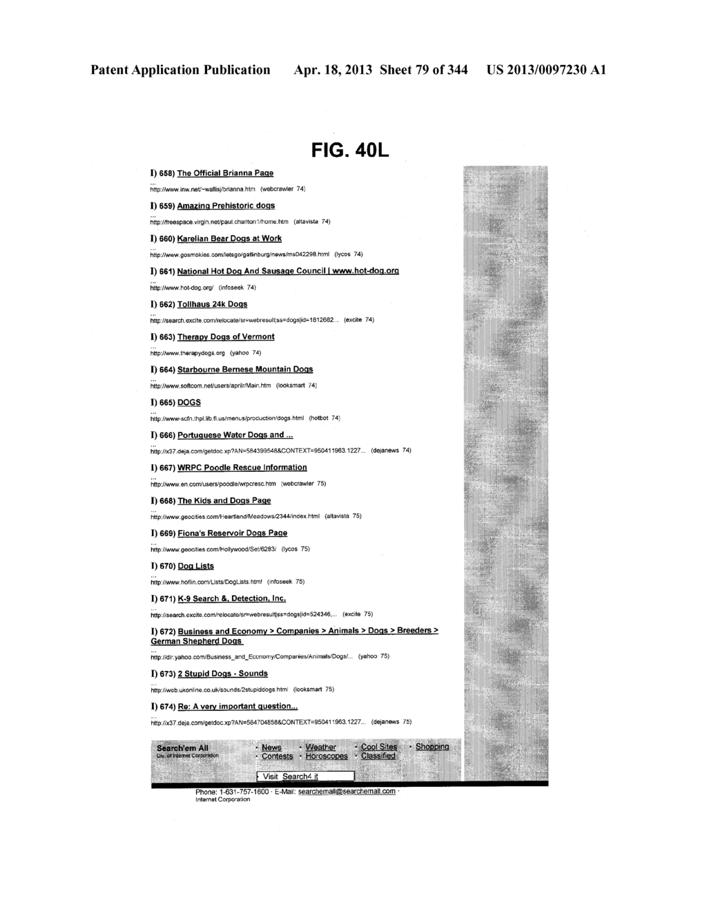 Metasearch Engine for Ordering At Least One Item Returned In Search     Results Using At Least One Query on Multiple Unique Hosts and for     Displaying Advertising - diagram, schematic, and image 80