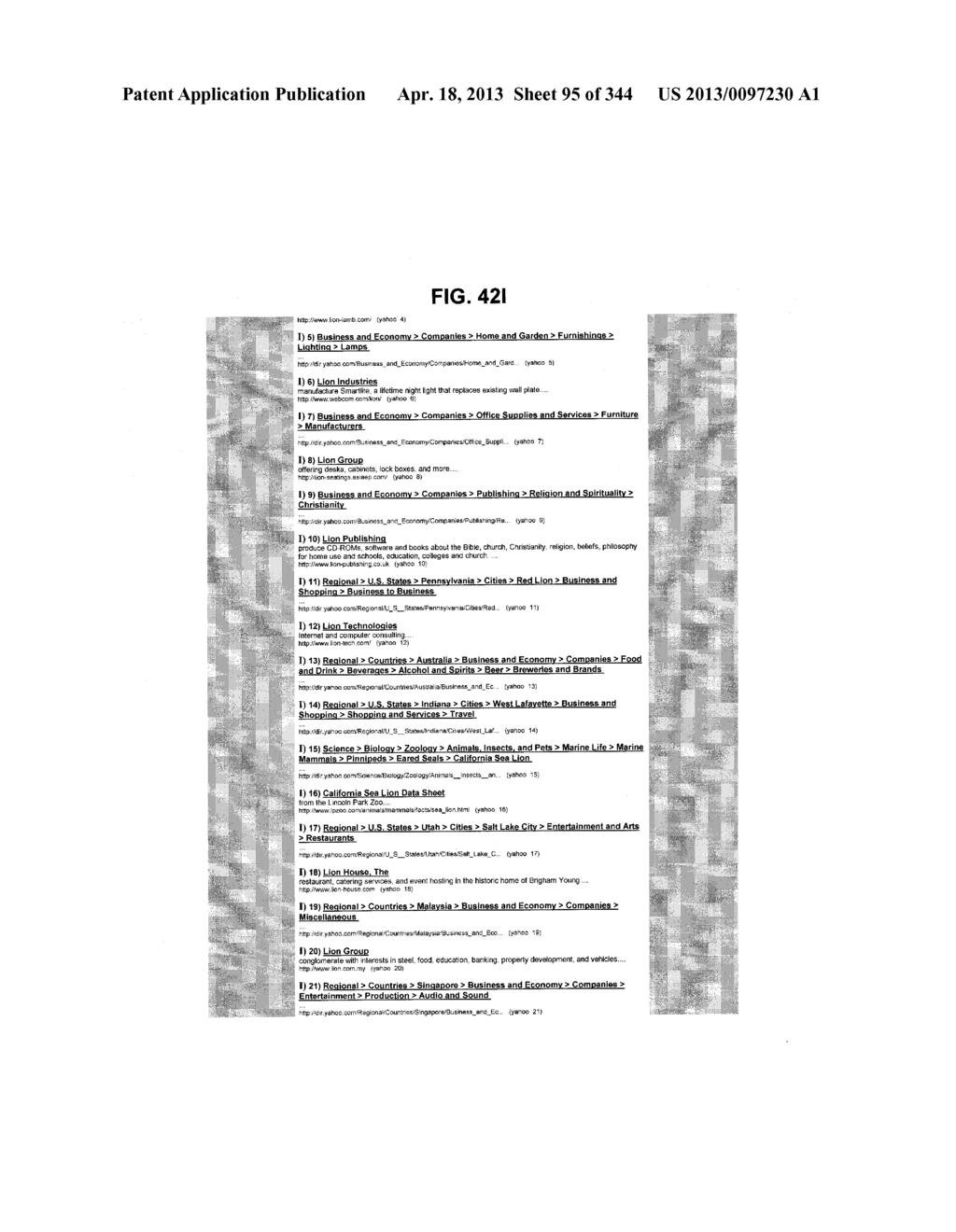 Metasearch Engine for Ordering At Least One Item Returned In Search     Results Using At Least One Query on Multiple Unique Hosts and for     Displaying Advertising - diagram, schematic, and image 96