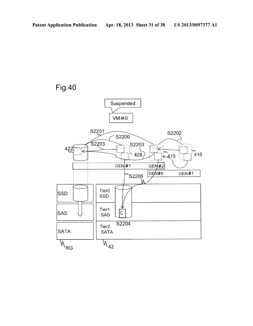 METHOD FOR ASSIGNING STORAGE AREA AND COMPUTER SYSTEM USING THE SAME - diagram, schematic, and image 32