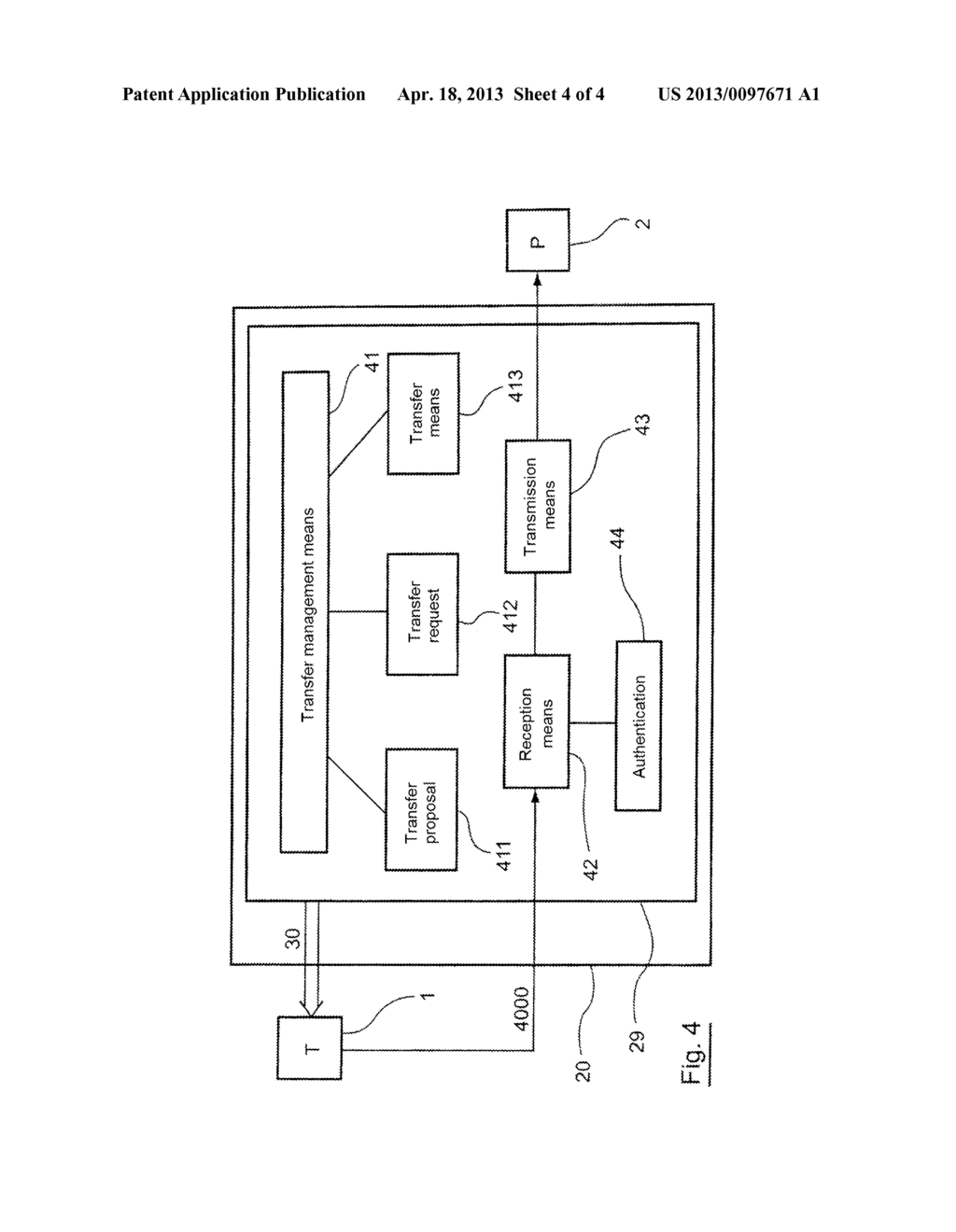 DEVICE AND METHOD FOR INTERFACING AT LEAST ONE DATA STORAGE AND     TRANSMISSION TERMINAL WITH AT LEAST ONE DATA TRANSMISSION MEDIUM - diagram, schematic, and image 05