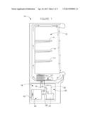 REFRIGERATION DEVICE WITH EVAPORATIVE CONDENSATE DISSIPATION SYSTEM diagram and image