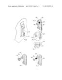 ACTUATING LEVER WHICH CAN BE PIVOTED INTO A RECESS diagram and image